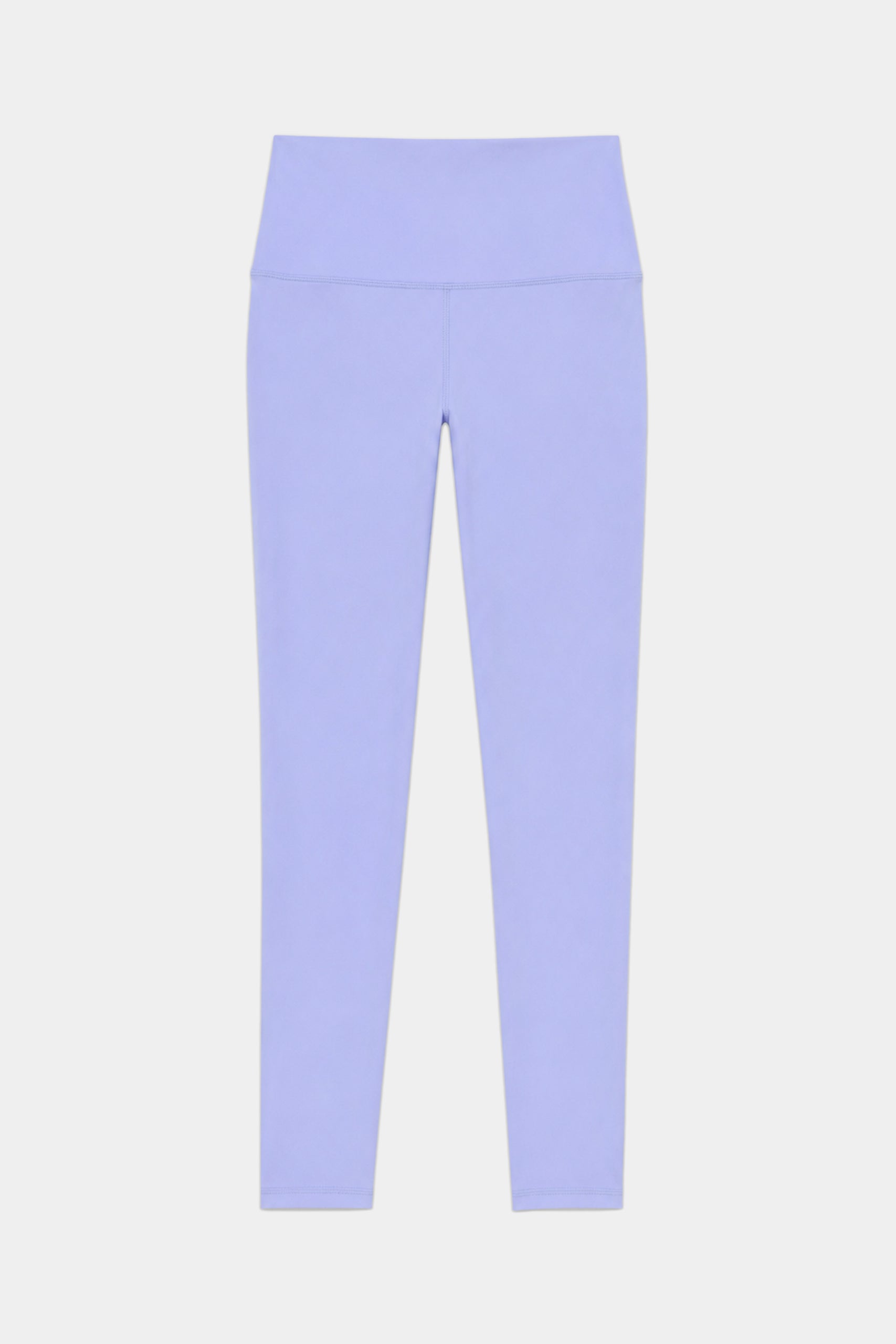 The SPLITS59 Airweight High Waist 26" leggings in Purple Haze are crafted from a soft nylon-spandex blend and displayed flat against a white background.