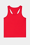 The SPLITS59 Mel Airweight Lite Tank in Pirate Red is displayed flat on a white background.