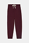 The SPLITS59 Andie Oversized Fleece Sweatpant in Dark Cherry features an elastic waistband, white drawstring, and elastic cuffs. Laid flat on a white background, it’s perfect for cool weather workouts.