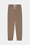 The SPLITS59 Andie Oversized Fleece Sweatpant in Lentil, featuring an elastic waistband and cuffs, is crafted from a comfortable modal spandex blend and displayed flat on a white background.