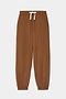 The SPLITS59 Andie Oversized Fleece Sweatpant - Toffee features elastic cuffs and a drawstring waist, shown flat on a white background.