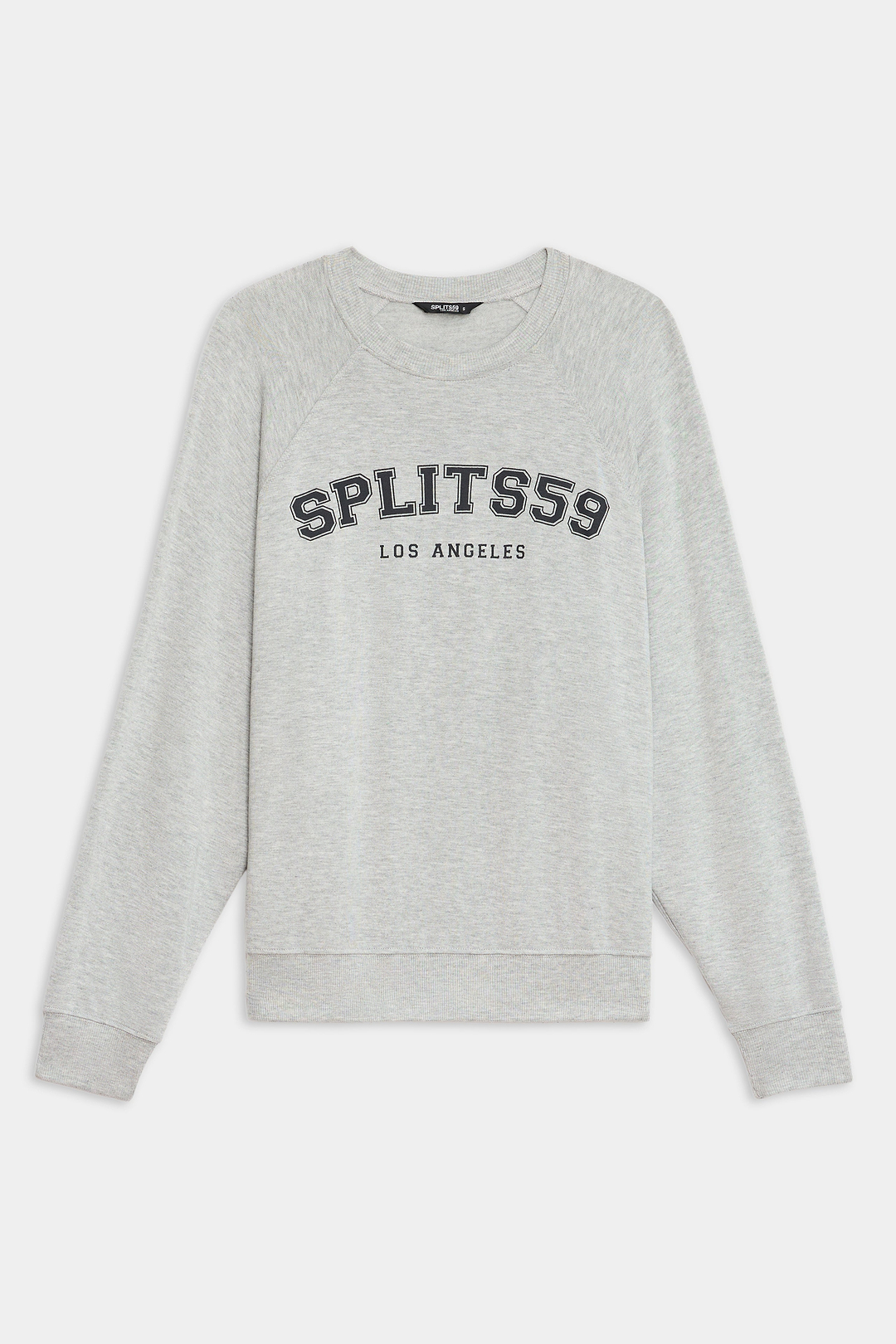aespa LA sgs ショーケース トレーナー　スウェット Andie Oversized Fleece Varsity Graphic Sweatshirt - Heather Grey