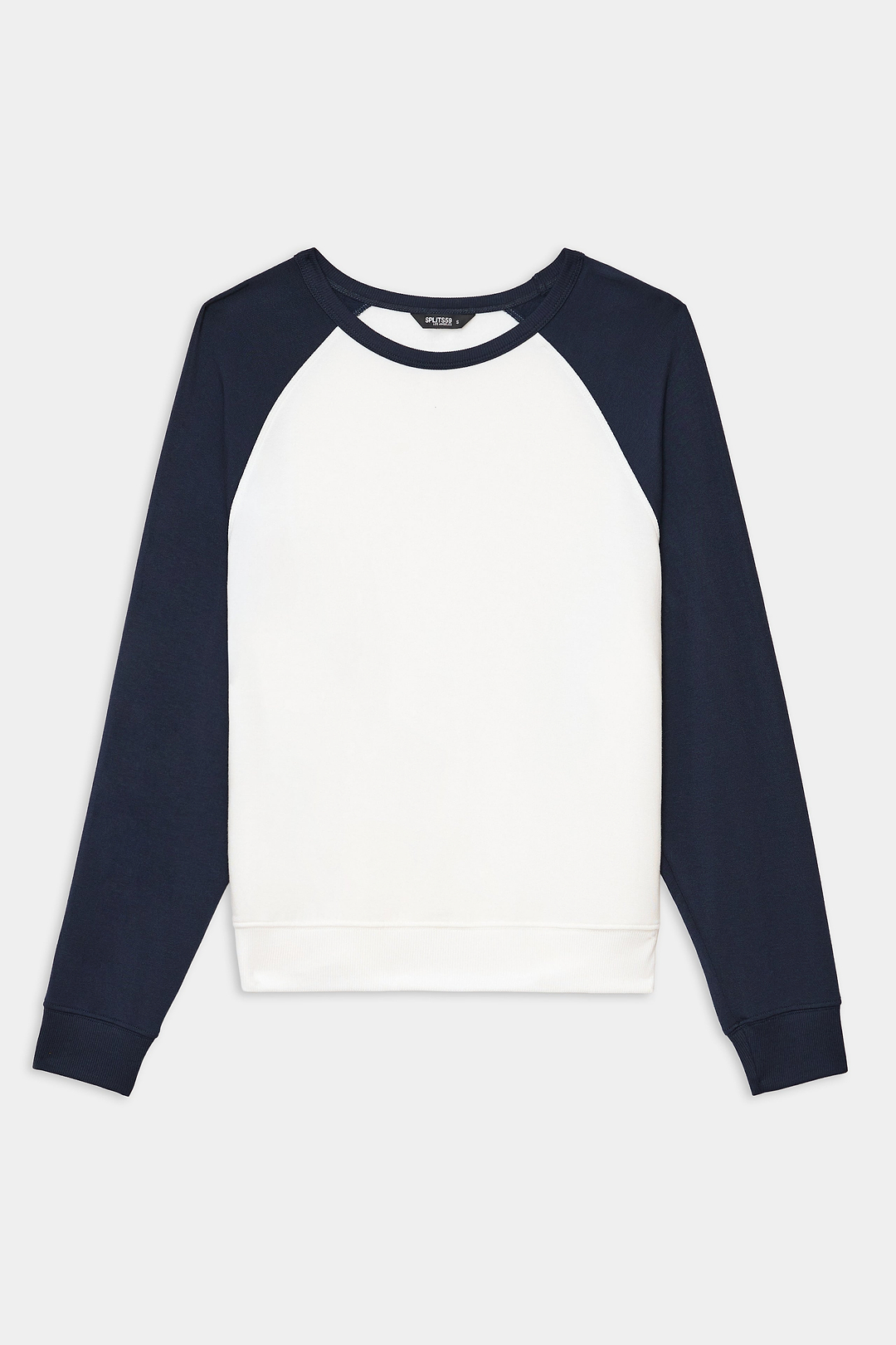 Andie Oversized Colorblock Fleece - Indigo/White – SPLITS59