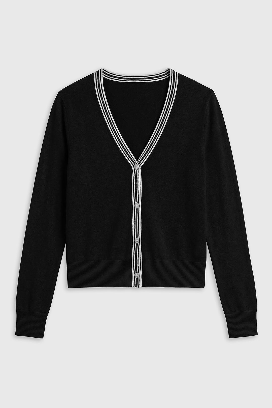 Bekah Knit Cardigan - Black/White – SPLITS59