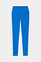 The SPLITS59 Clare High Waist Rigor 7/8 leggings in Classic Blue/White feature a high-waisted design with white vertical side stripes, made from performance rigor fabric for optimal comfort during gym workouts, shown flat on a white background.