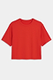 The SPLITS59 Djuna Oversized Jersey Tee in Lotus Red, featuring short sleeves, is laid flat on a white background—ideal for gym workouts.
