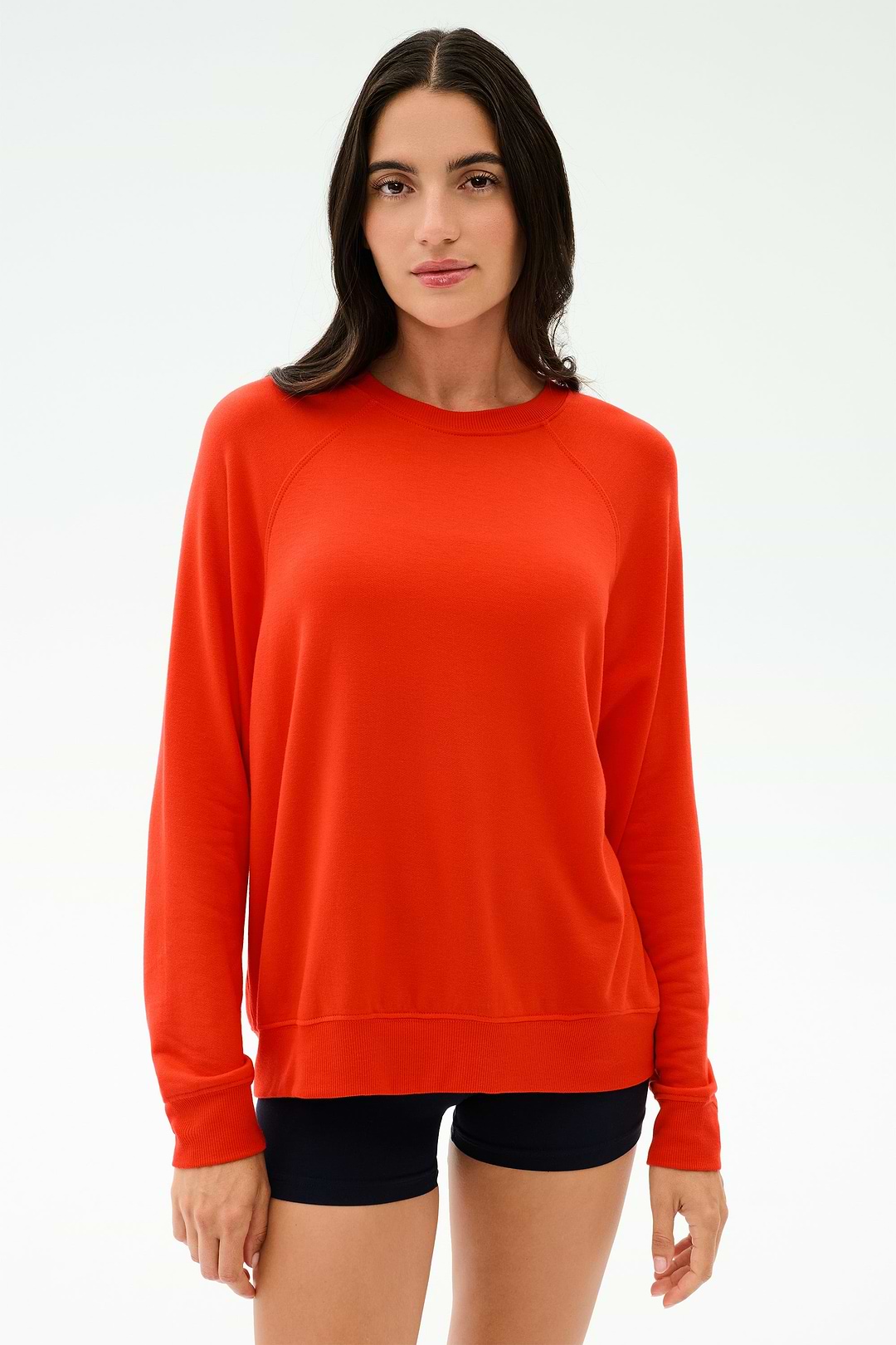 Andie Oversized Fleece Sweatshirt - Lotus Red – SPLITS59