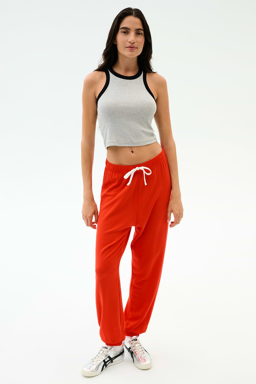 Andie Oversized Fleece Sweatpant - Lotus Red – SPLITS59