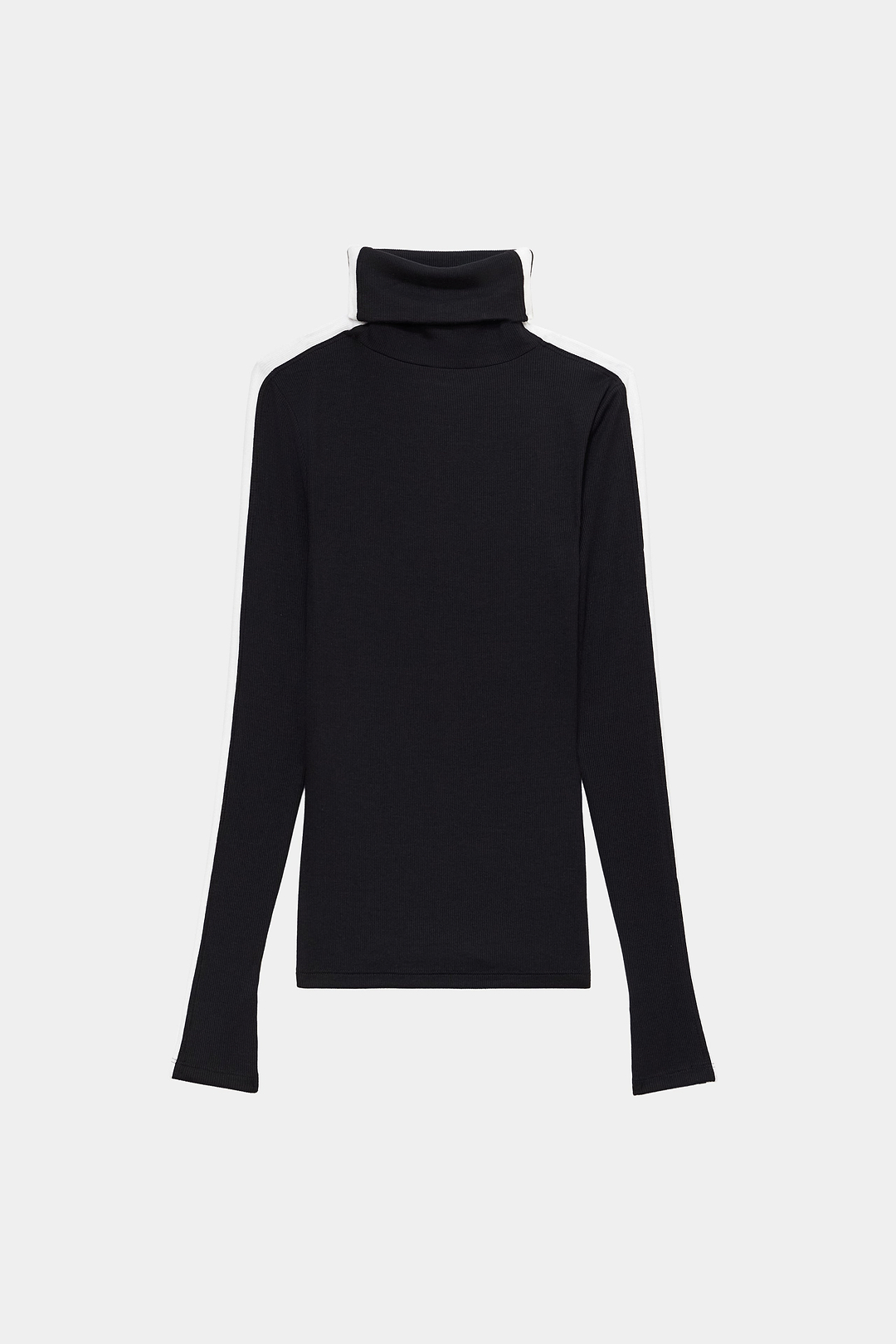Jackson Rib Full Length Turtleneck - Black/White – SPLITS59