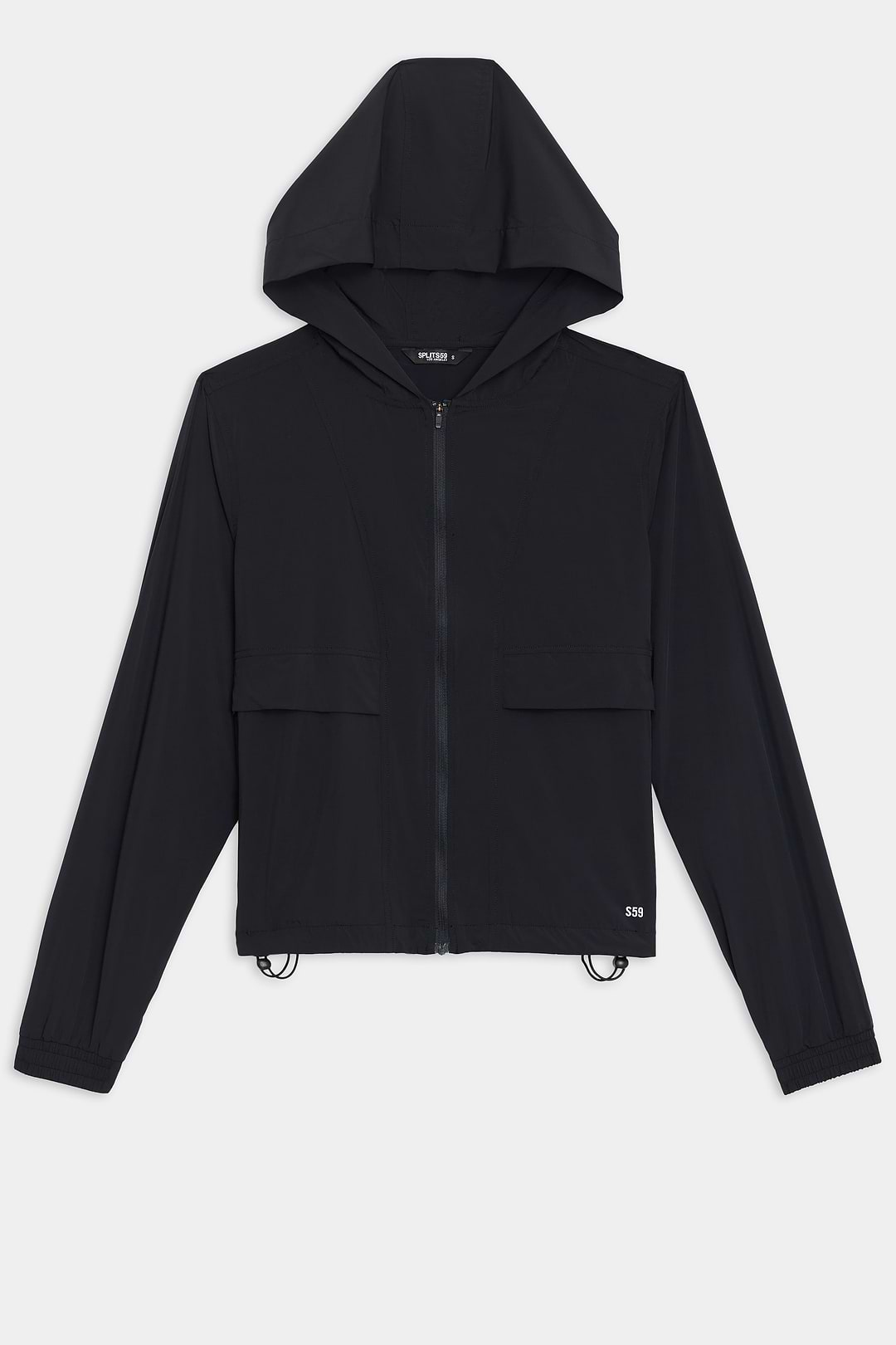 Megan Woven Nylon Jacket - Black – SPLITS59