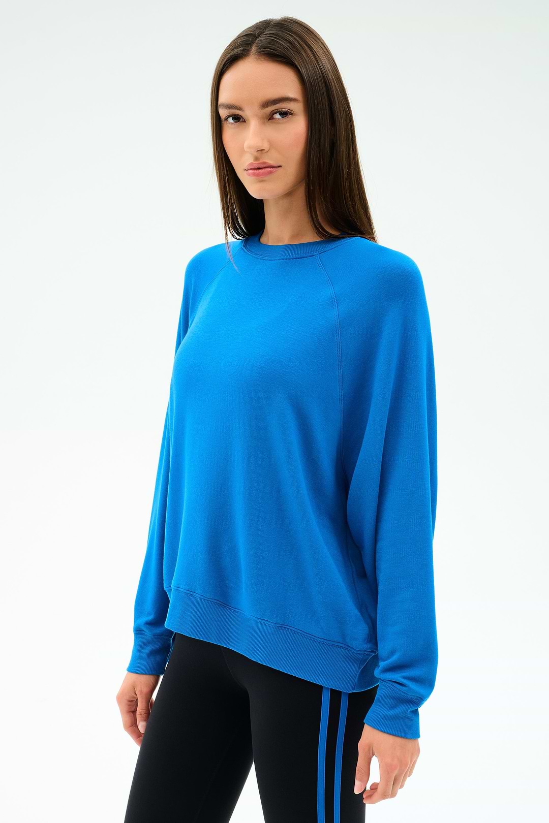 Andie Oversize Fleece Sweatshirt - Classic Blue – SPLITS59