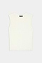 Nikki Jersey Tank - White by SPLITS59 laid flat on a light background, made from soft viscose with a black brand label at the neckline.