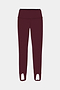 The SPLITS59 River Dual Waist Airweight Stirrup leggings in Dark Cherry/Black feature a contrasting black waistband and ankle stirrups, crafted from soft nylon spandex fabric and shown against a white background.