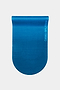 A blue eco-rubber yoga mat called The Skye Mat by SPLITS59, featuring rounded corners at the bottom and “SPLITS59” printed vertically on the right side.