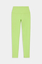 The SPLITS59 Sprint High Waist Rigor 7/8 Leggings in Limeade, crafted from signature Rigor fabric and shown flat on a white backdrop, are the perfect blend of style and comfort for your workout.
