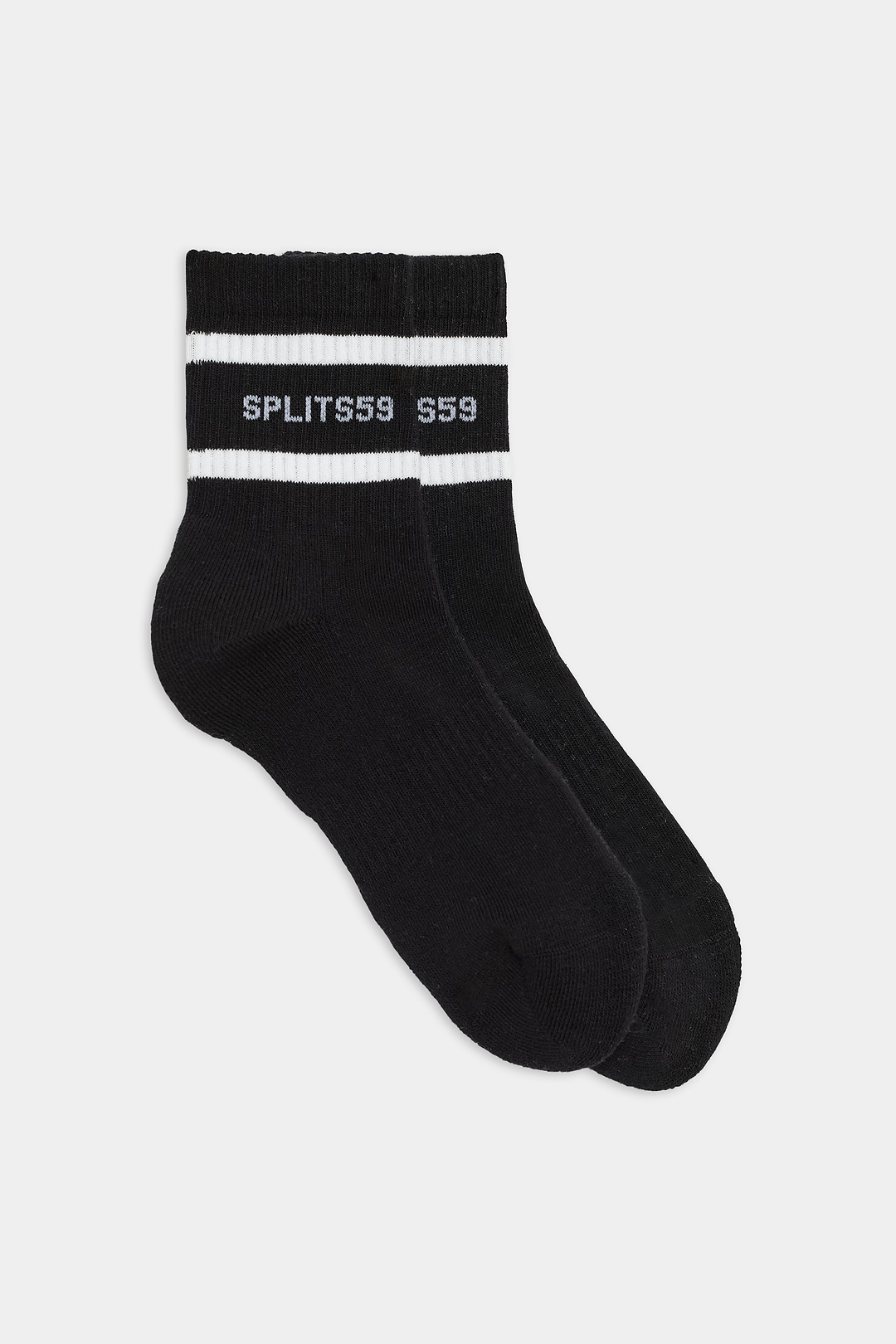 Slim Force Socks Lサイズ 2足セット Logo Stripe Quarter Socks - Black/White – SPLITS59