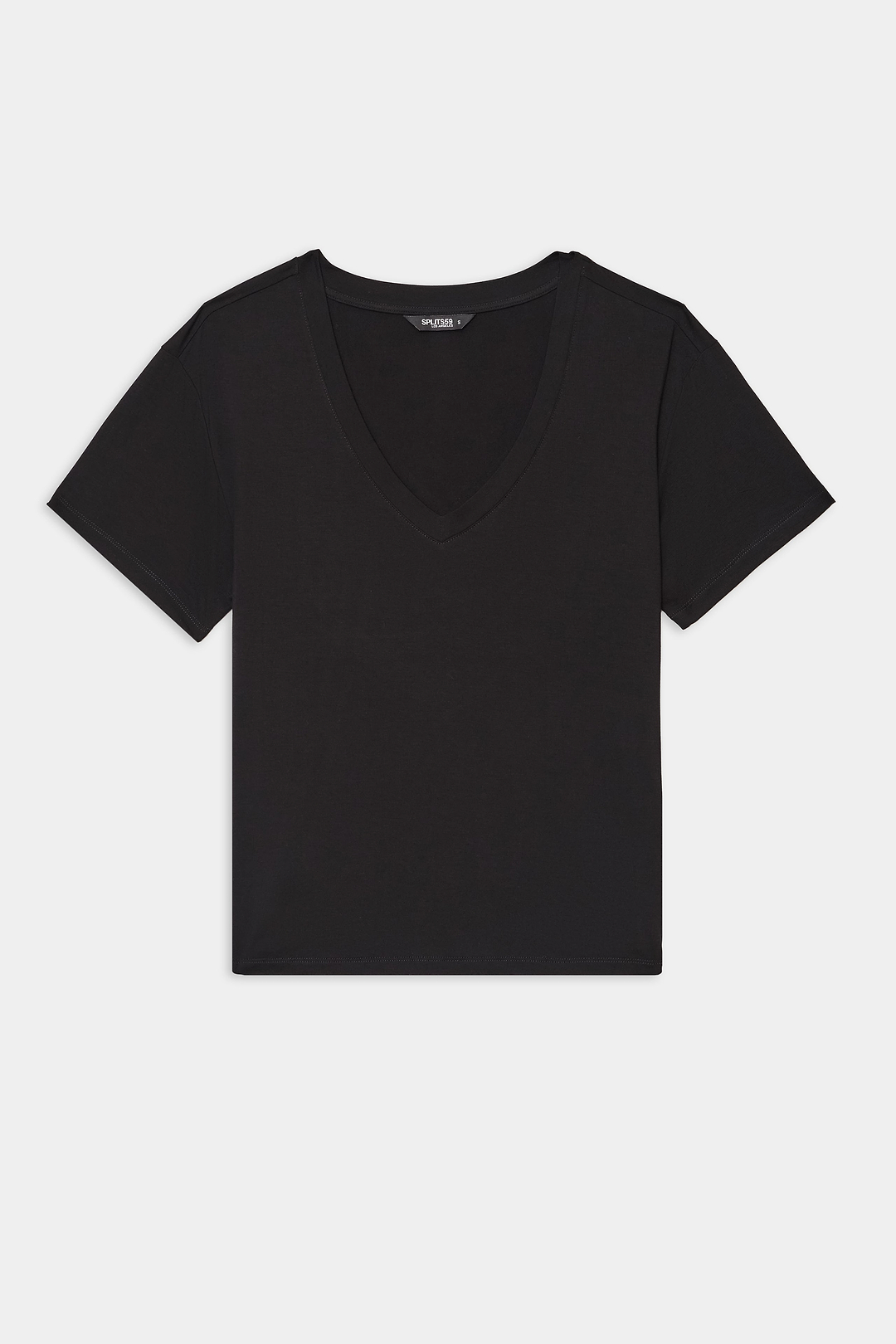 Georgia Jersey V-Neck - Black – SPLITS59