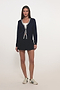 Bekah Knit Cardigan - Black/White