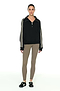 Goldie French Terry Oversized Half Zip - Dark Cherry/Black