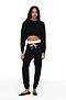 Noah Fleece Crop Sweatshirt - Black