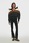 Aspen Puffer Jacket - Black/Toffee