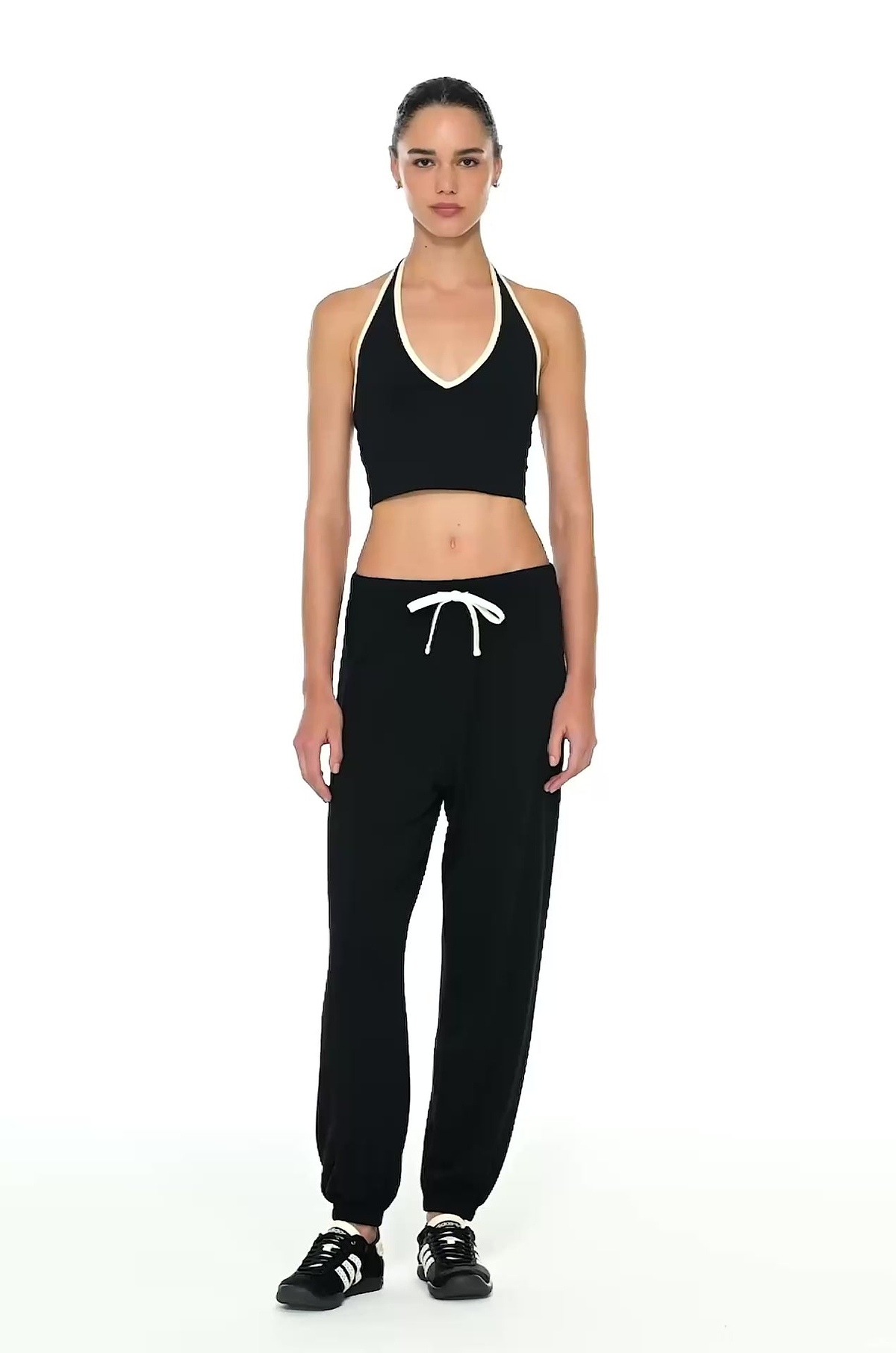 Andie Oversized Fleece Sweatpant - Black – SPLITS59