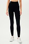 The back view of a woman wearing SPLITS59's Loren Seamless High Waist Full Length - Black leggings.