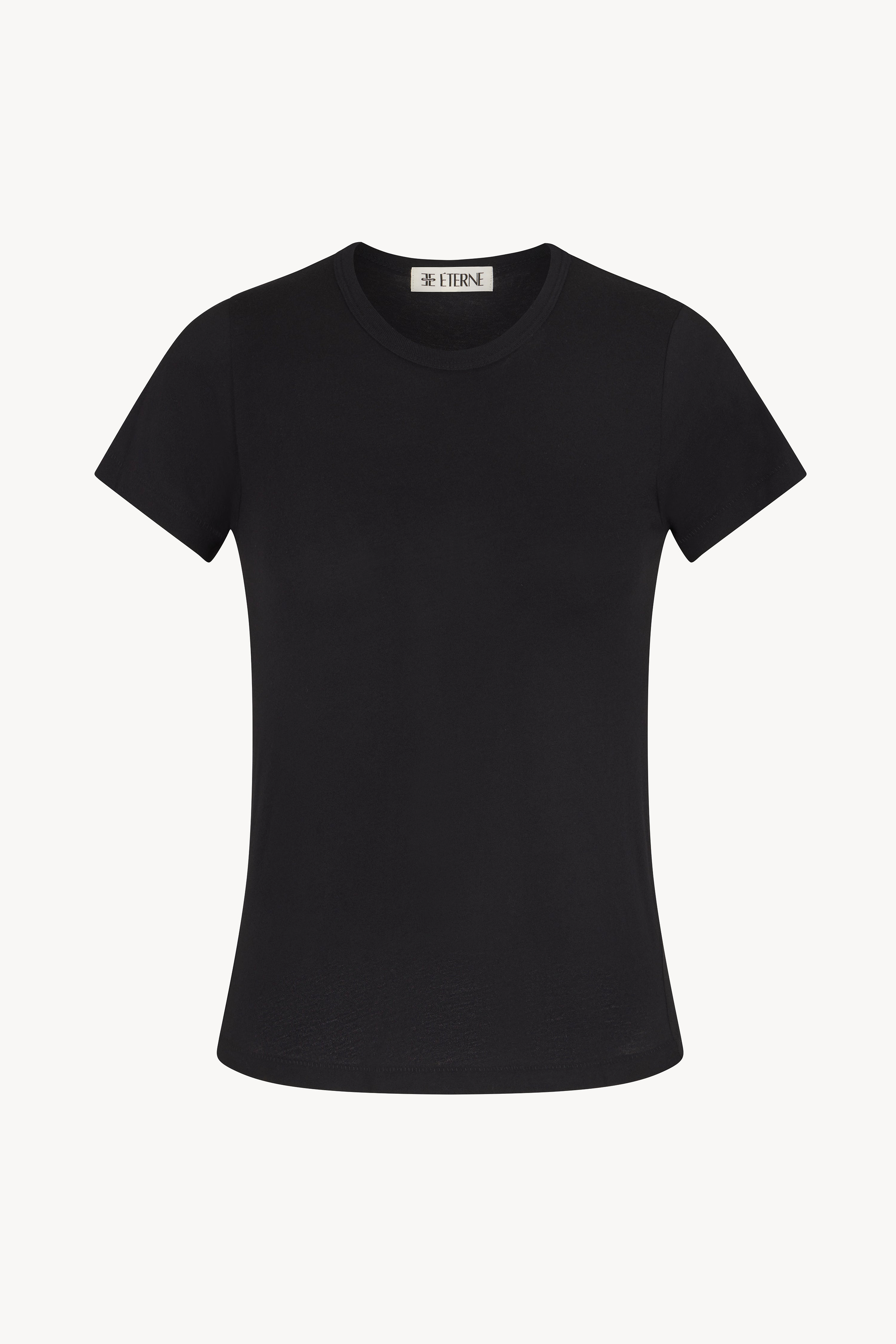 FITTED CREWNECK SHORT SLEEVE T-SHIRT - ÉTERNE