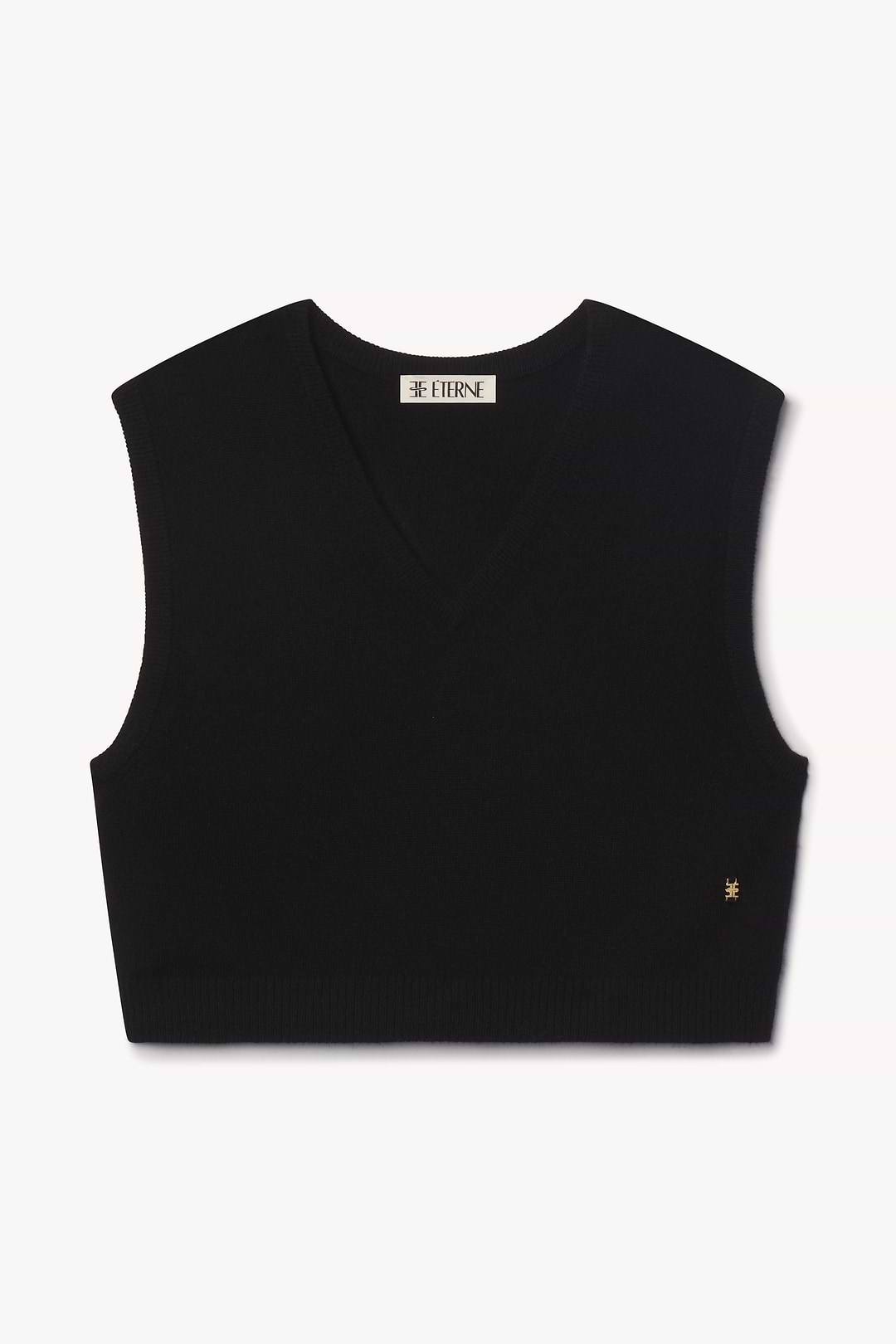 Leon Vest | Midweight Cashmere | Black