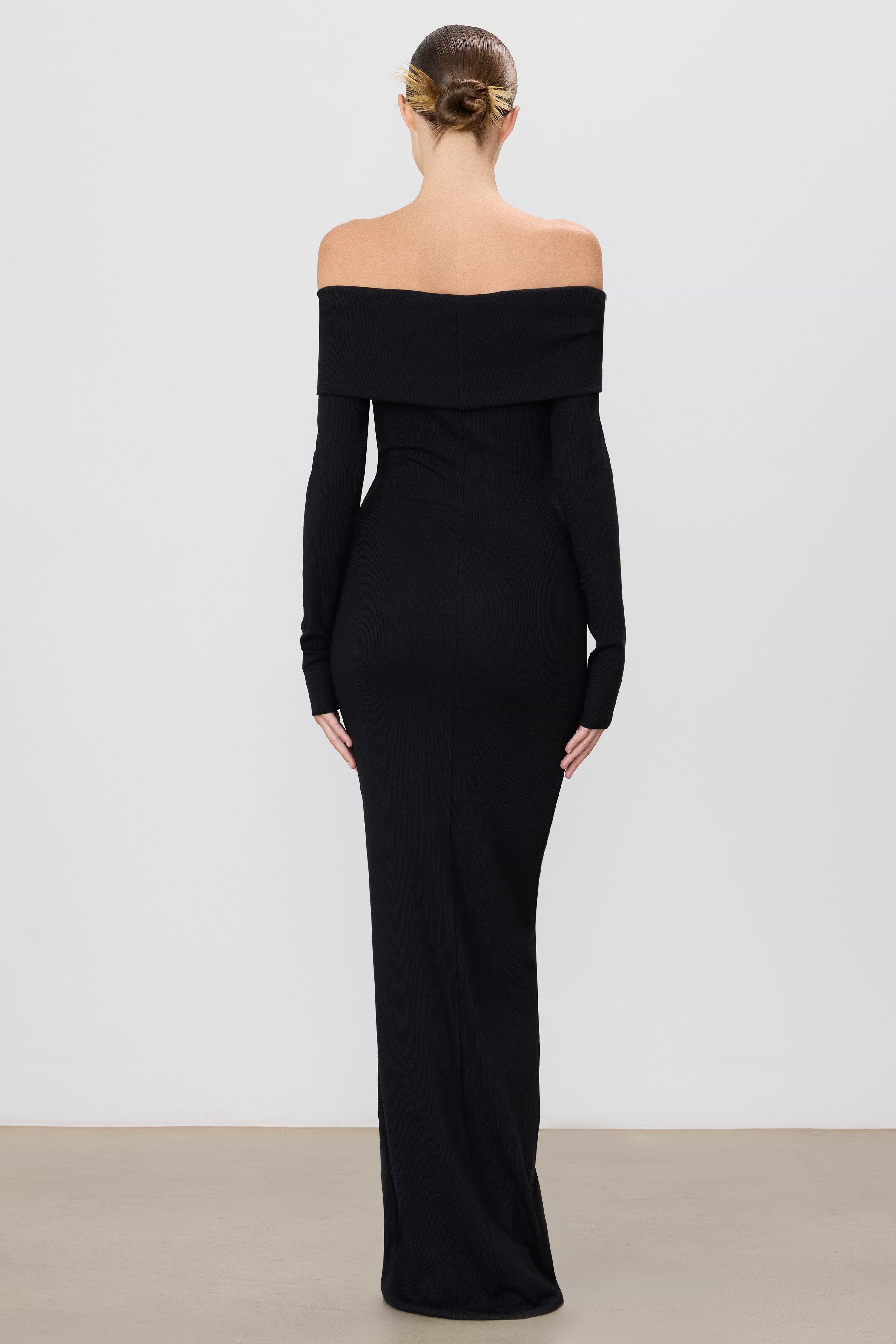 Long Sleeve Off-Shoulder Maxi Dress Long Sleeve Off-Shoulder Maxi Dress