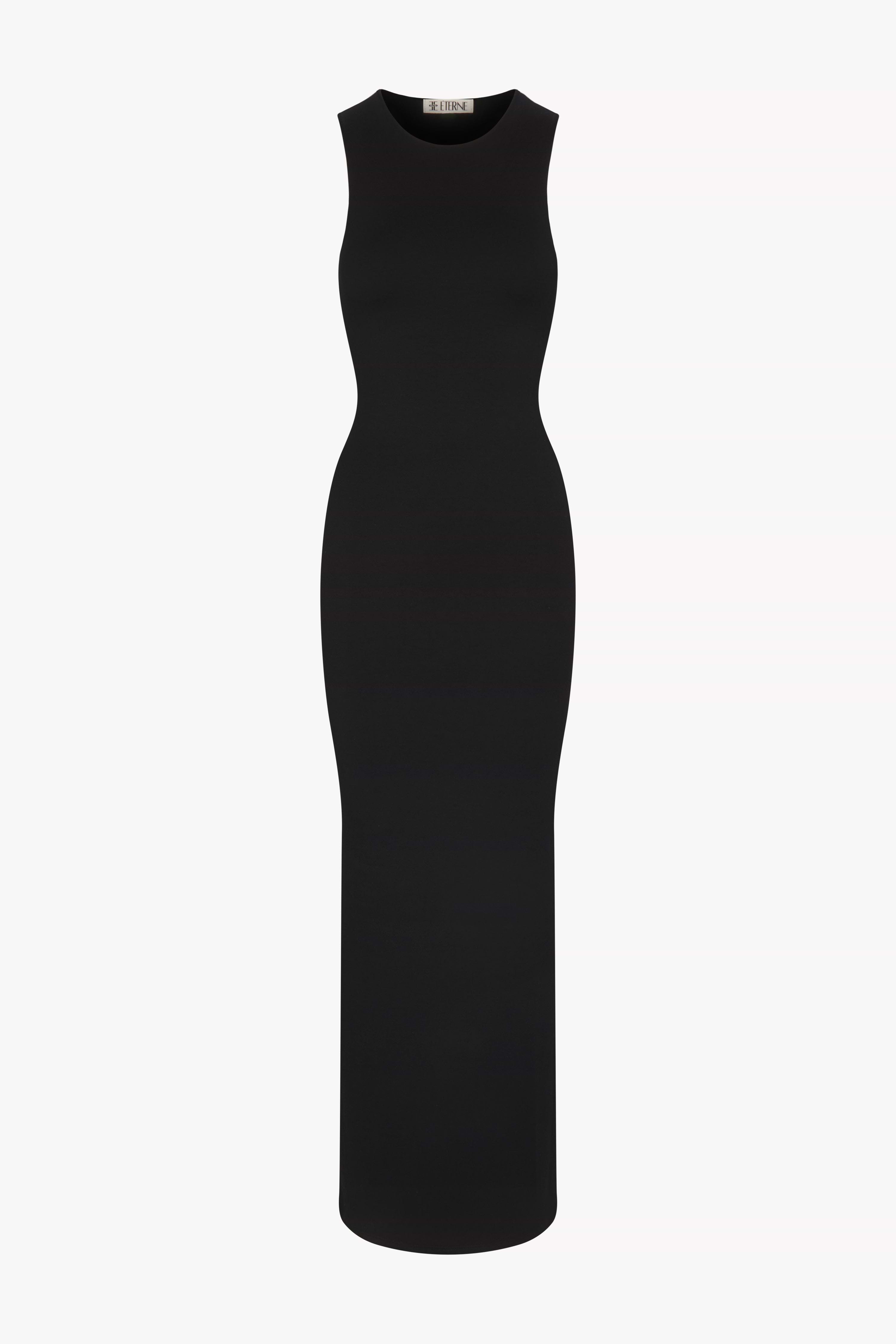 Eterne Sleeveless Crewneck Maxi Dress S Eterne Sleeveless Crewneck Maxi Dress S
