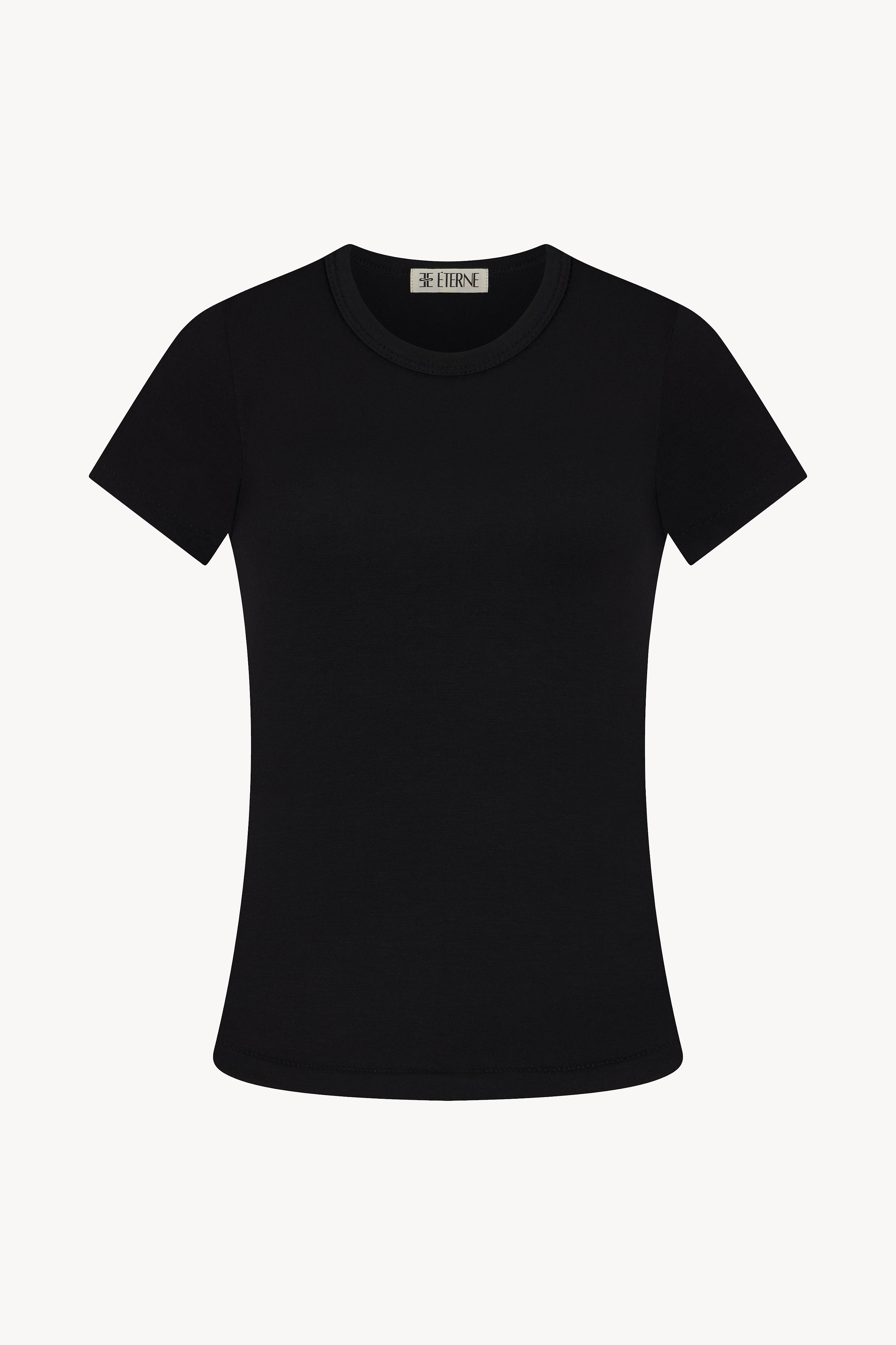 FITTED CREWNECK SHORT SLEEVE T-SHIRT - ÉTERNE