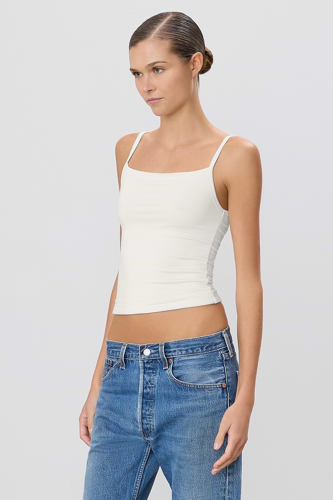 90s Tank | Soft Jersey | Ivory