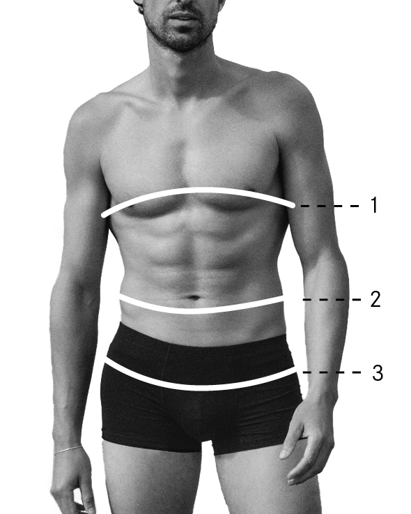 Guide des tailles mesures homme