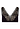Front cutout view of HA black modal/viscose/tencel Soft Cup Bra