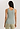 Back view of a women model wearing HA green tea cotton Tank Top