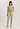 Full-body view of a women model wearing HA green tea cotton Tank Top