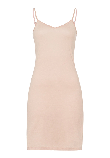 Front cutout view of HA beige cotton Bodydress