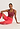 Full-body view of a women model wearing HA juicy melon microfibre Leggings