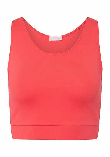Front cutout view of HA juicy melon microfibre Tank Top