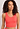 Close-up view of a women model wearing HA juicy melon microfibre Tank Top