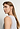 Close-up view of a women model wearing HA watery blue cotton Sleeveless Nightdress 90cm