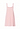 Back cutout view of HA coral pink cotton Spaghetti Dress 90cm