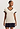 Front view of a women model wearing HA antique white cotton S/SLV Nightdress 85cm