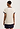 Back view of a women model wearing HA antique white cotton S/SLV Nightdress 85cm