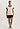 Full-body view of a women model wearing HA antique white cotton S/SLV Nightdress 85cm