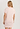 Back view of a women model wearing HA coral stripes cotton S/SLV Nightdress 85cm