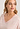 Close-up view of a women model wearing HA coral stripes cotton S/SLV Nightdress 85cm