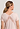 General view of a women model wearing HA morning glow modal/viscose/tencel S/SLV Nightdress 100cm