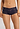 Front view of a women model wearing HA deep navy modal/viscose/tencel Full Brief